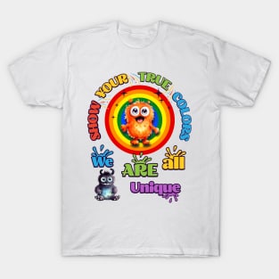 Pride "show your true colors" Little monster lbgtq T-Shirt